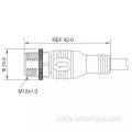 Waterproof wire cable M12 connector cable